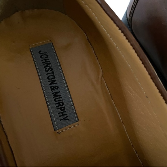 Johnston & Murphy Brown Leather Vauter Tassel Loafers Size 11